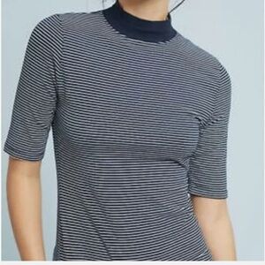 Striped Black and White Women's Top
